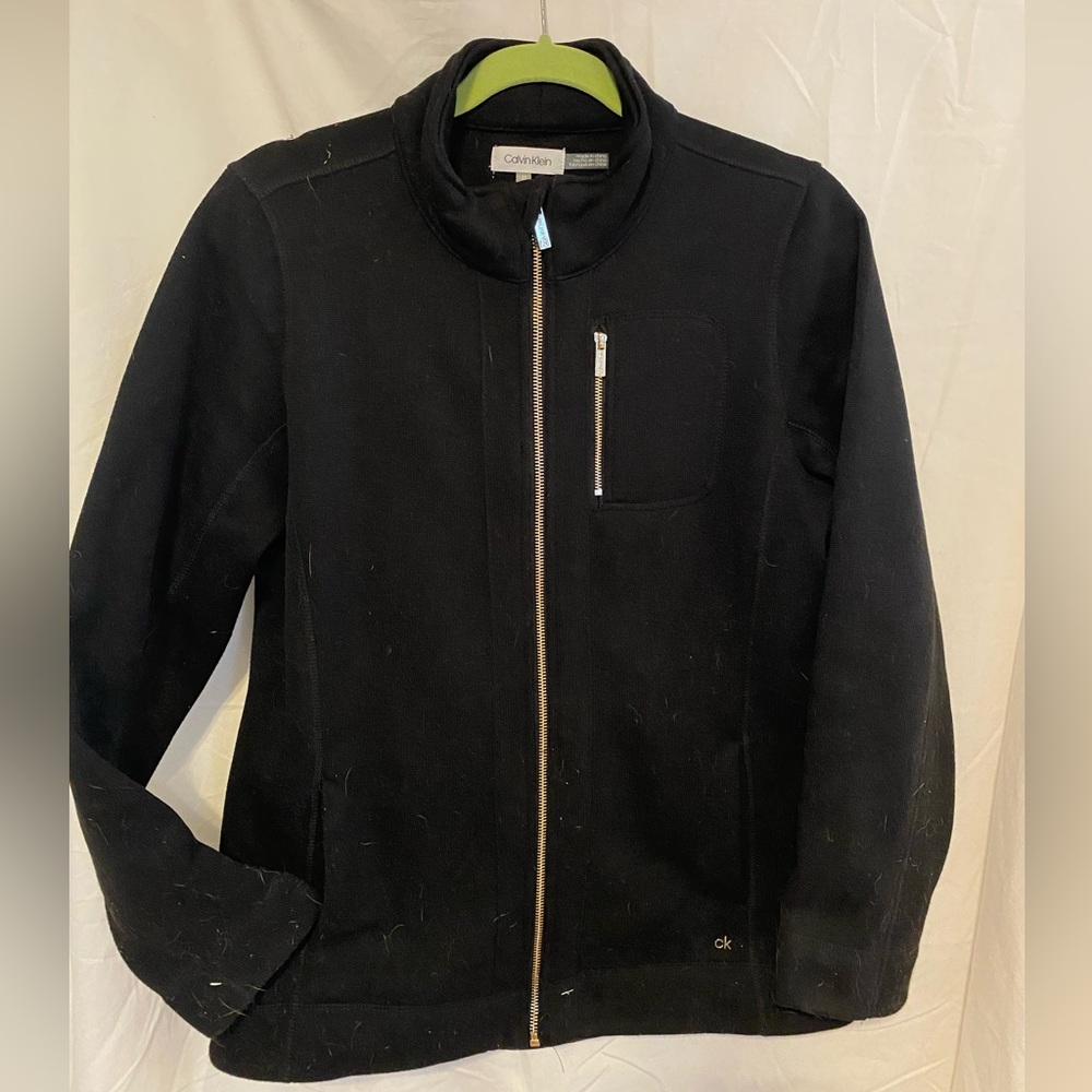 Calvin Klein black zip jacket